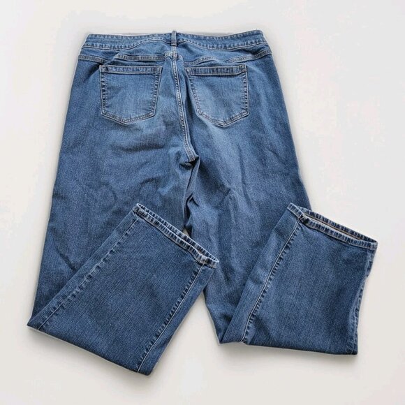 Torrid Jeans Women 12 Tall Blue Perfect Wide Leg Vintage Stretch Denim Grunge - Picture 14 of 16